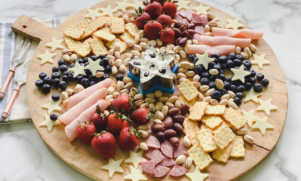 Patriotic Charcuterie Board