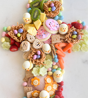 Easter Cross Charcuterie_ Resurrection Day Charcuterie