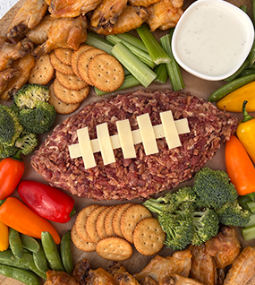 Game Day Cheese Ball & Wings Spread Game Day Cheese Ball