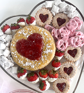 Valentine's Board Valentine’s Day Strawberries and Chocolate