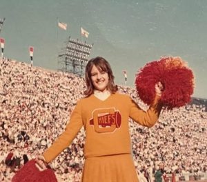 Cindy Rose Chiefs Cheerleader at First Superbowl 1967